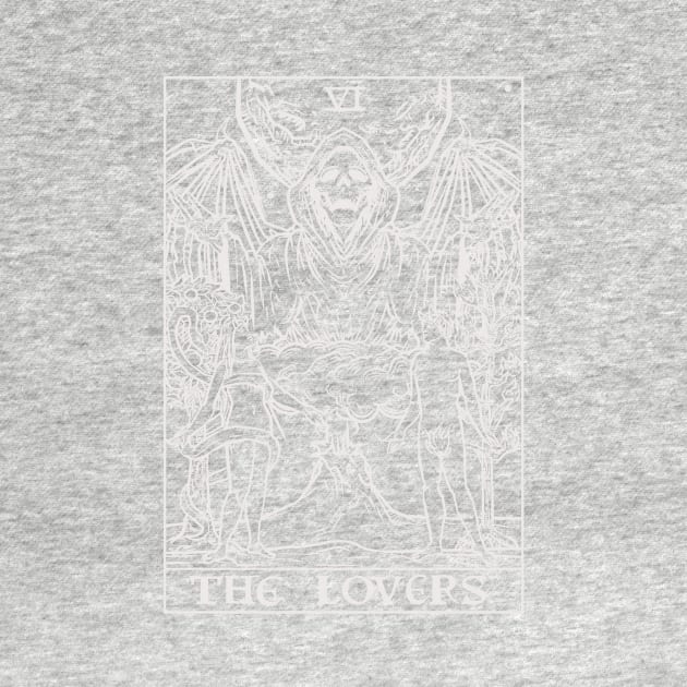 The Lovers Tarot Card (Monochrome) by TheGhoulishGarb